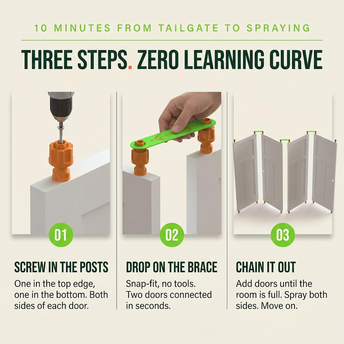 Door Painting Brace System