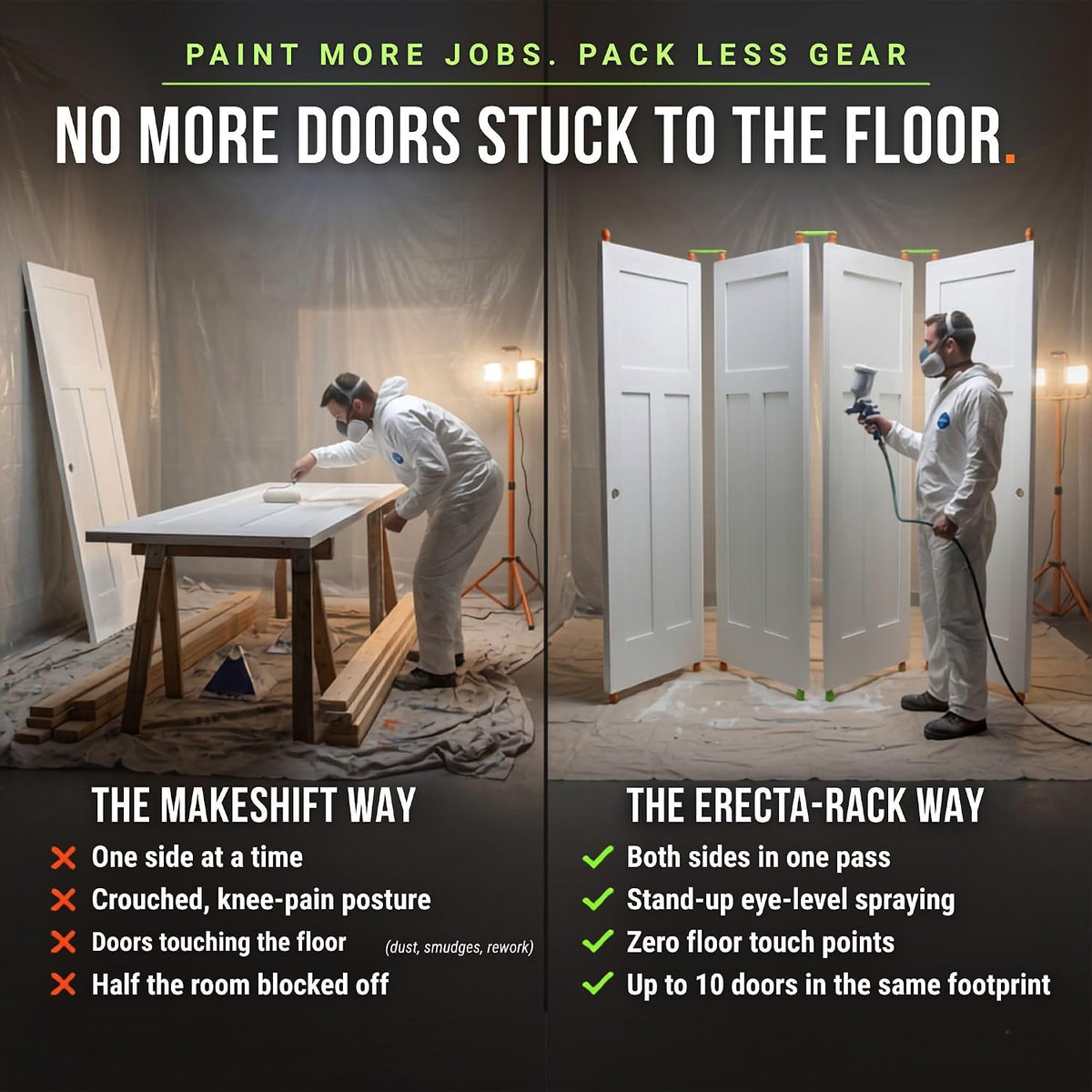 Door Painting Brace System