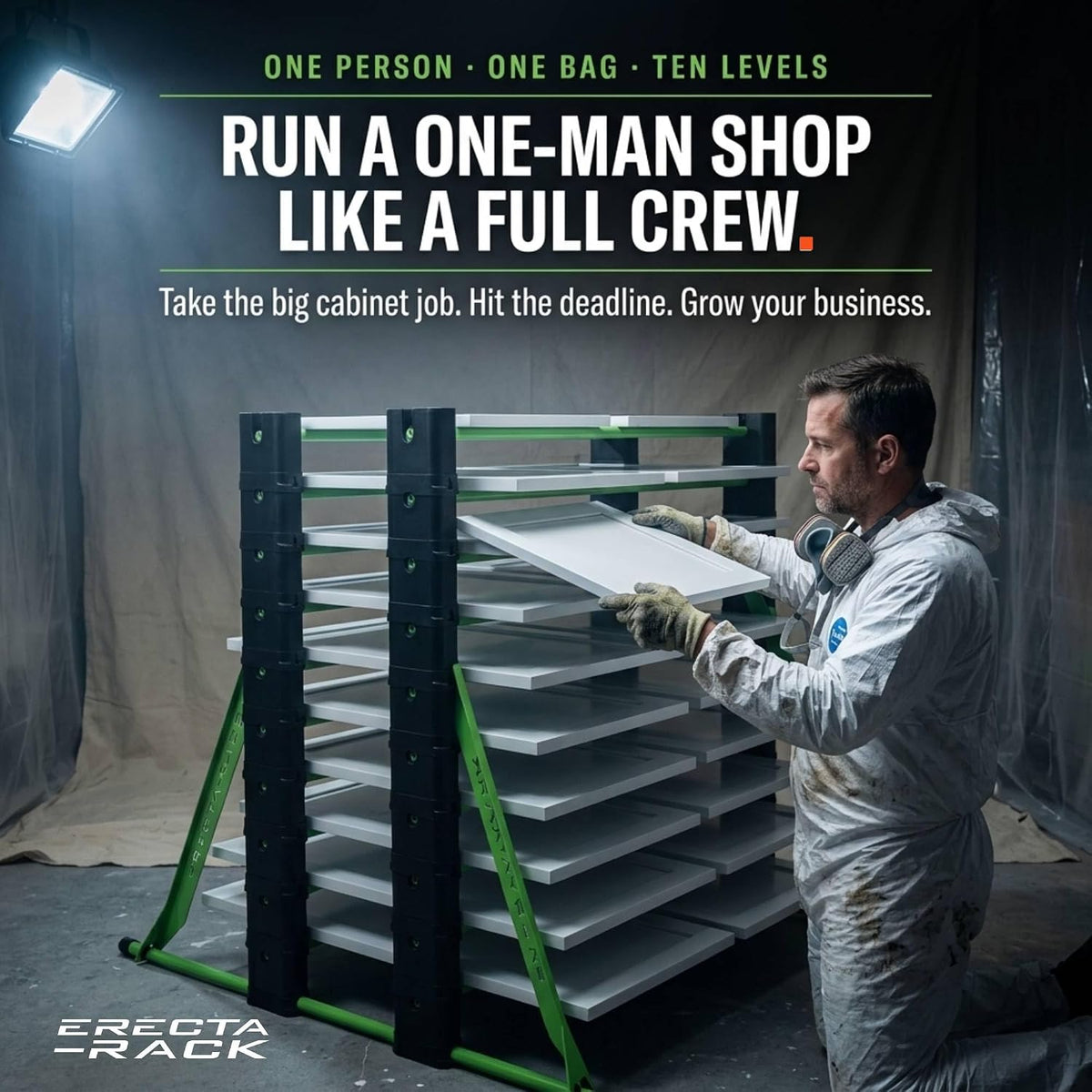 10 Level Paint Drying Rack with Custom Carry Bag