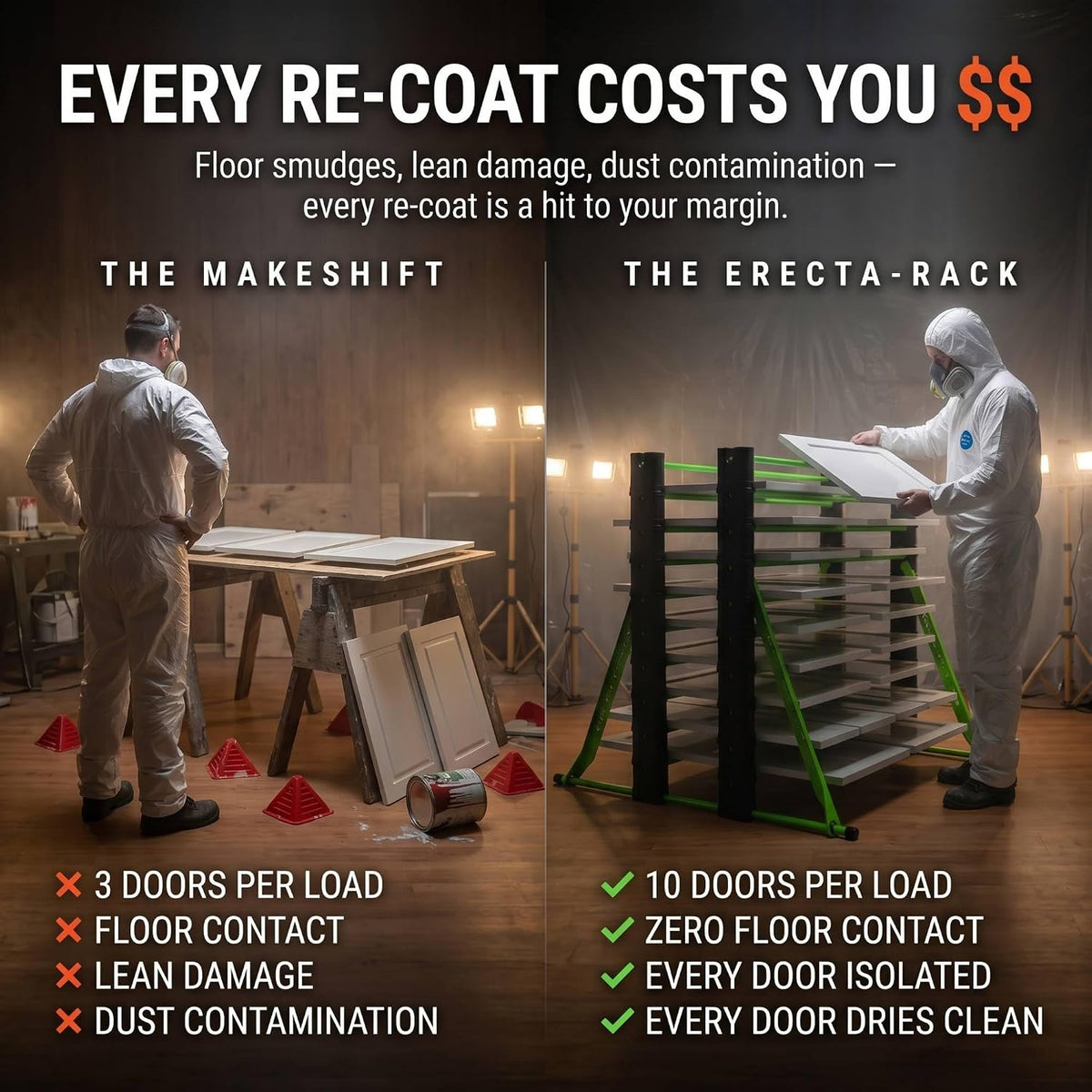 10 Level Paint Drying Rack with Custom Carry Bag