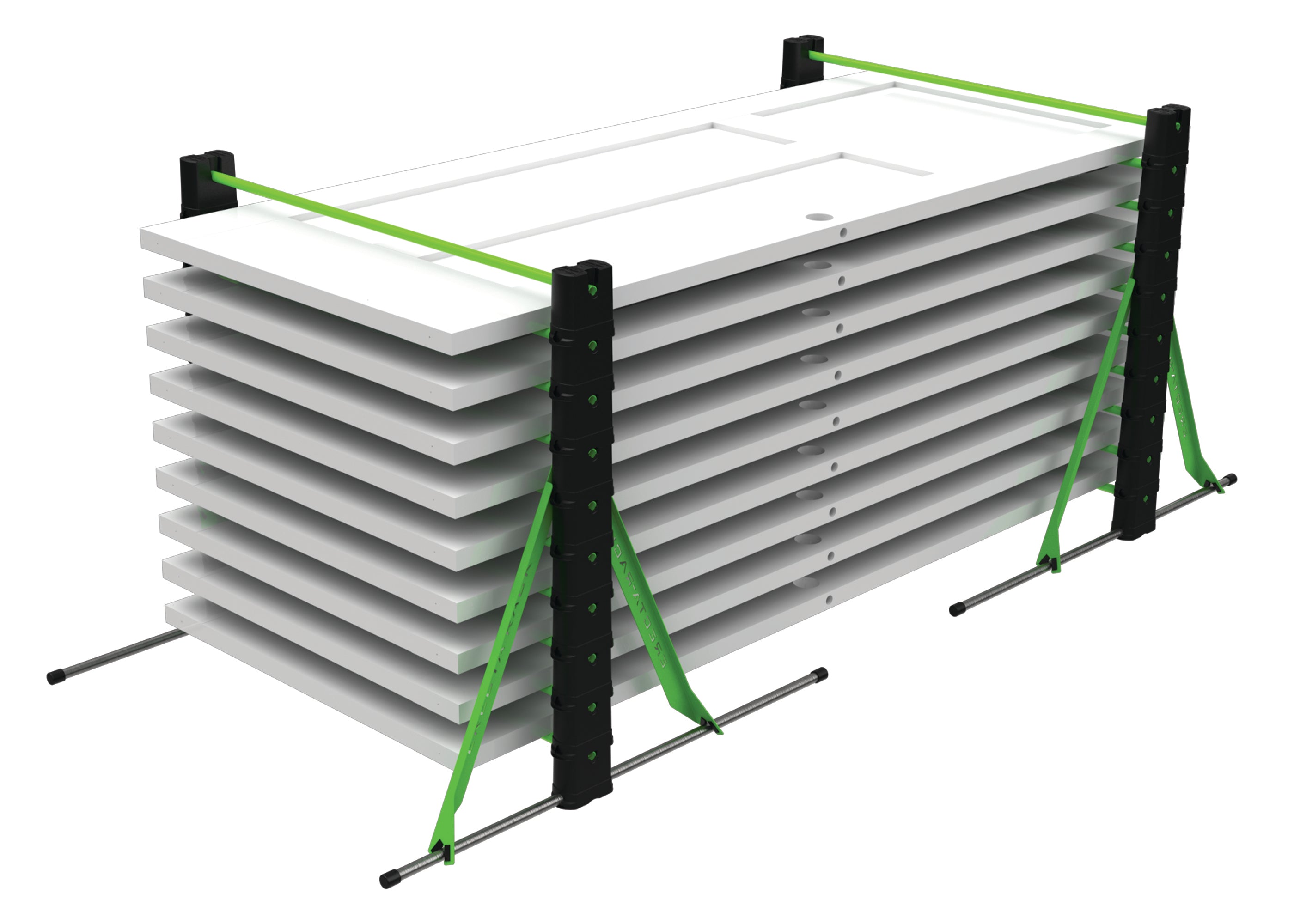 Paint Curing Rack 10 Level Paint Drying Rack with Custom Carry Bag – Erecta-Rack