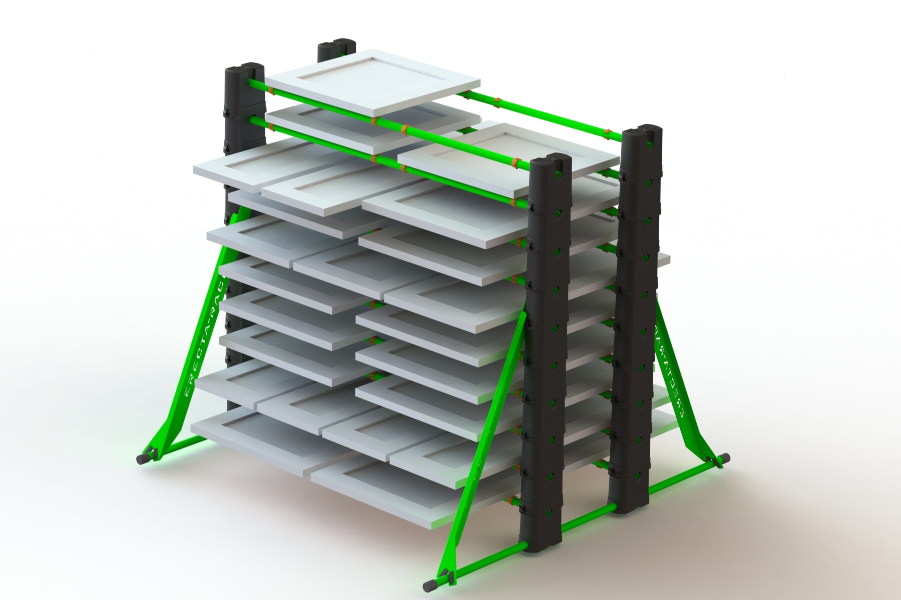 Erecta-Rack Paint Drying Stand Rack for Cabinet & Full Size Doors, Trim  10-Level Space Saving Portable Adjustable for Interior, Exterior, Spray,  Roll, Brush, Commercial, Pro Painters with Bag: : Tools & Home